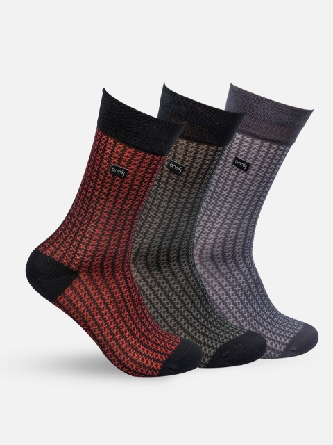

one8 Select BY VIRAT KOHLI Men Pack of 3 Assorted Crew-Length Socks