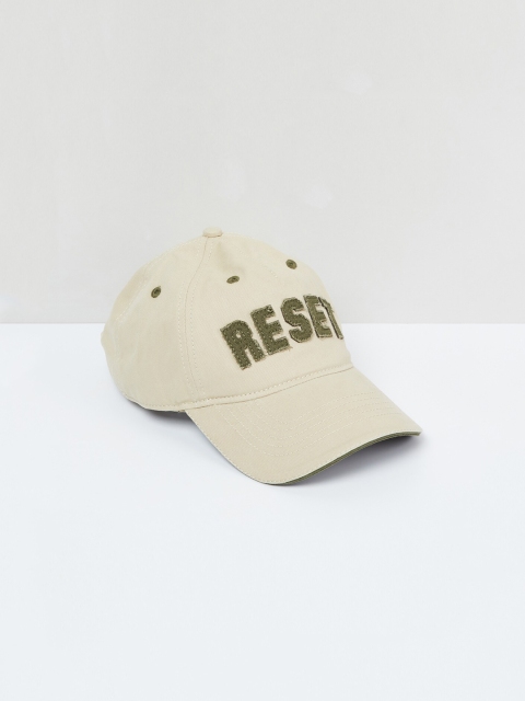 

max Boys Cream-Coloured Appliqued Baseball Cap