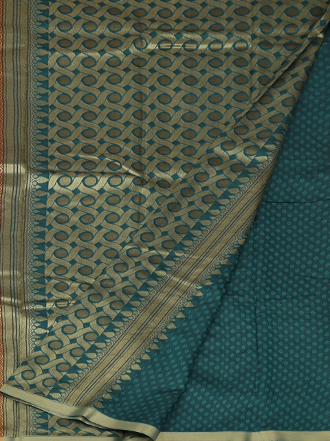 

Pothys Maroon & Teal Green Art Silk Printed Saree