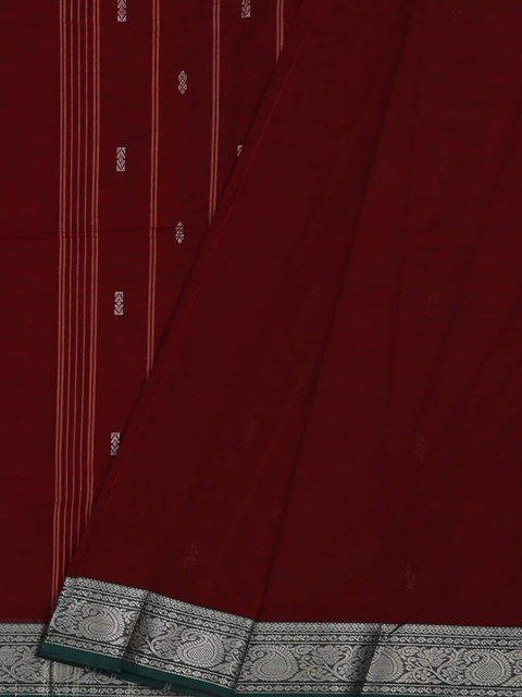 

Pothys Maroon Woven Design Pure Cotton Saree