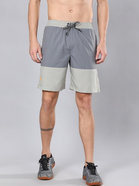 

Cultsport Men Grey Colourblocked Regular Fit Regular Shorts