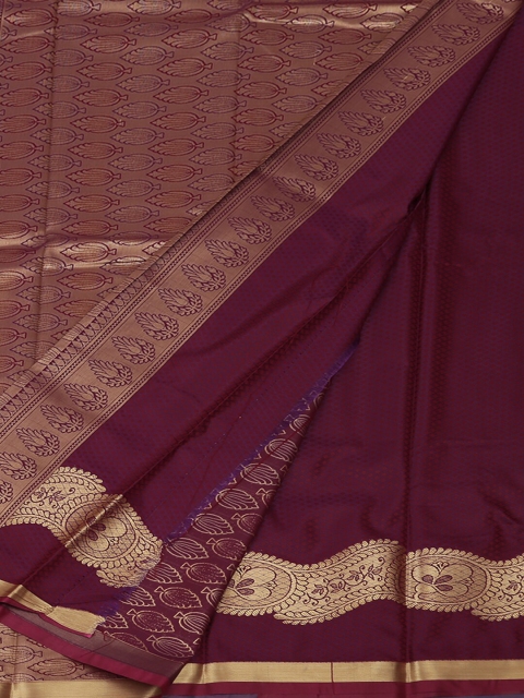 

Pothys Blue & Burgundy Art Silk Woven Design Saree