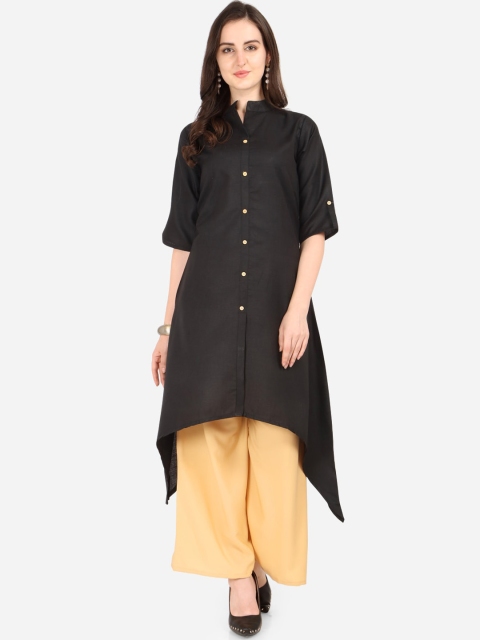 

Florence Women Black & Beige Solid Kurta with Palazzos
