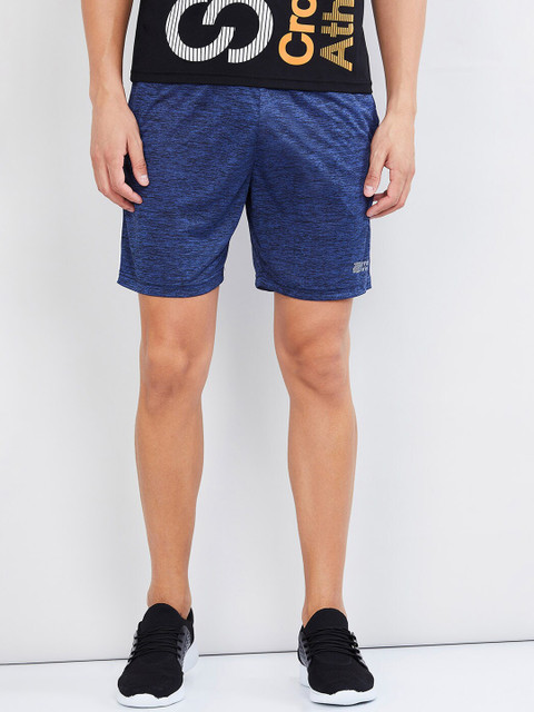 

max Men Blue Solid Regular Shorts