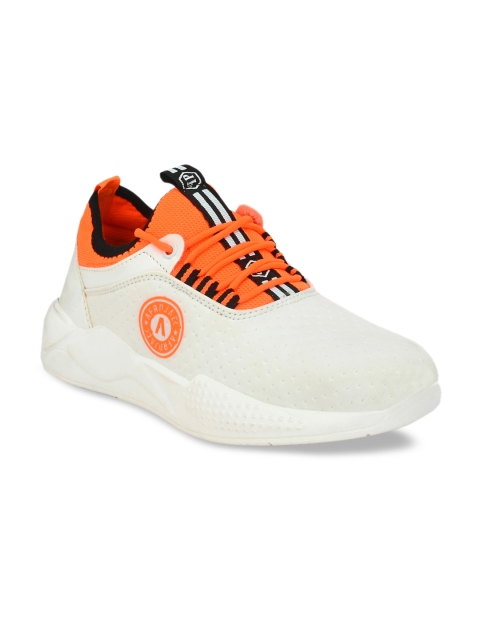 

AfroJack Men White Textile Training or Gym Shoes