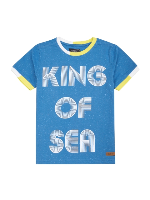 

Cherokee Boys Blue Printed Round Neck T-shirt
