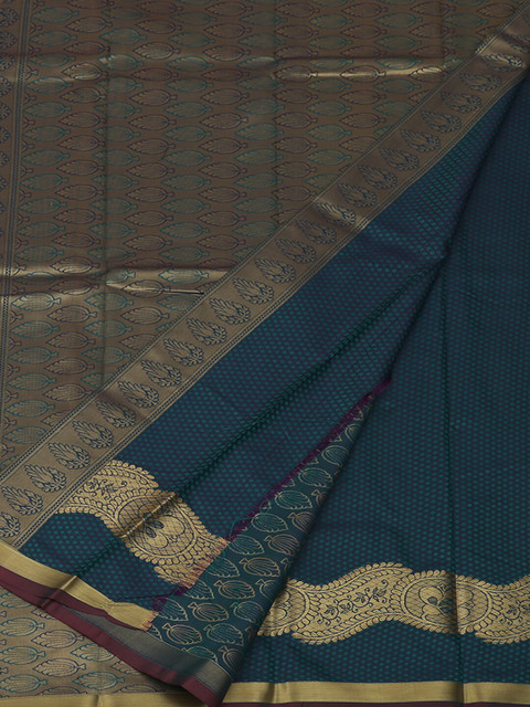 

Pothys Pink & Blue Art Silk Woven Design Saree