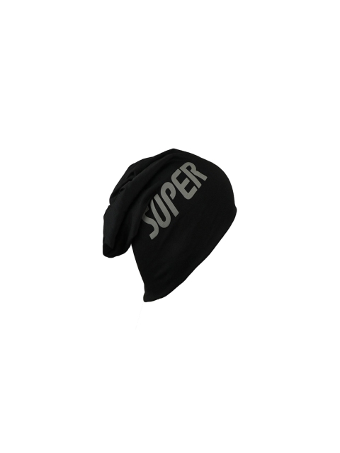 

Bunnywave Unisex Black Printed Beanie