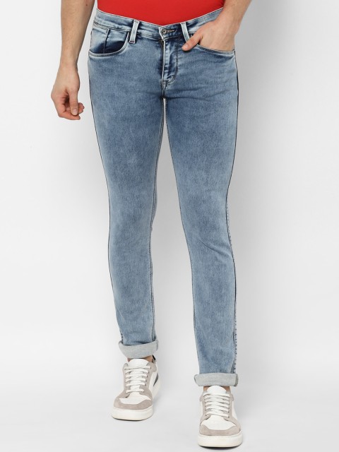 

Solly Jeans Co. Men Blue Skinny Fit Mid-Rise Clean Look Stretchable Jeans