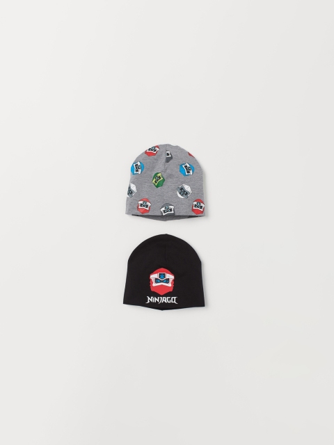 

H&M Boys 2-Pack Jersey Hats, Grey
