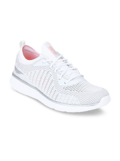 

Red Tape Men White Textile Walking Shoes
