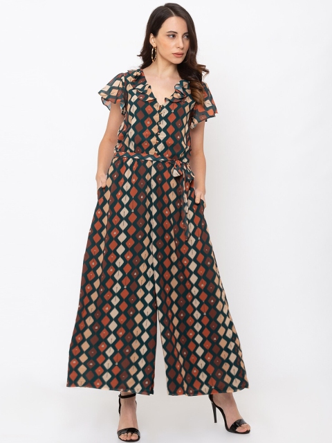 

Iti Women Multicoloured Printed Basic Jumpsuit, Multi