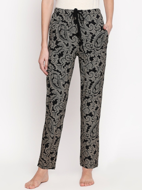 

Dreamz by Pantaloons Women Black Printed Lounge Pants