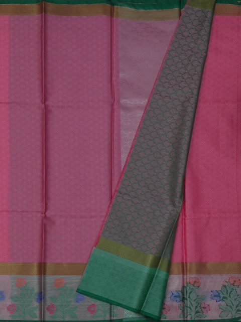 

Pothys Pink Woven Design Jute Cotton Saree