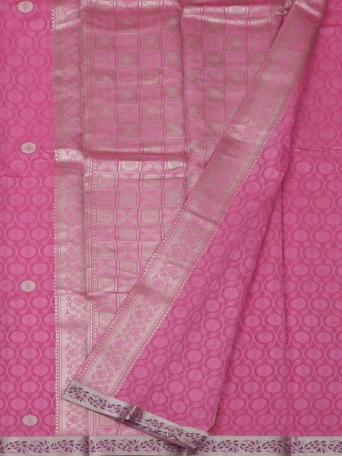 

Pothys Pink Printed Art Silk Saree