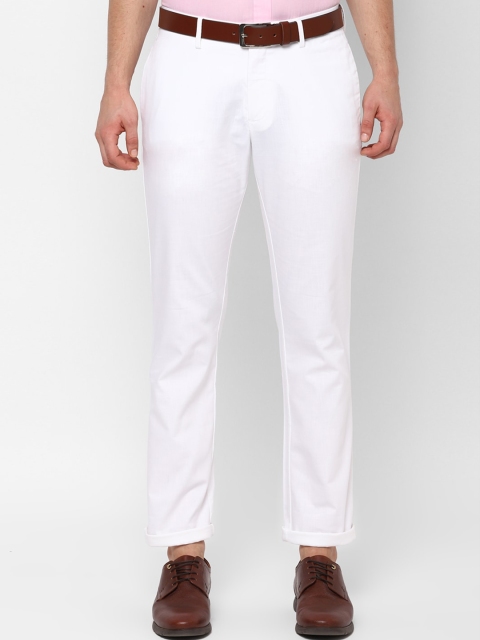 

Allen Solly Men White Regular Fit Solid Regular Trousers