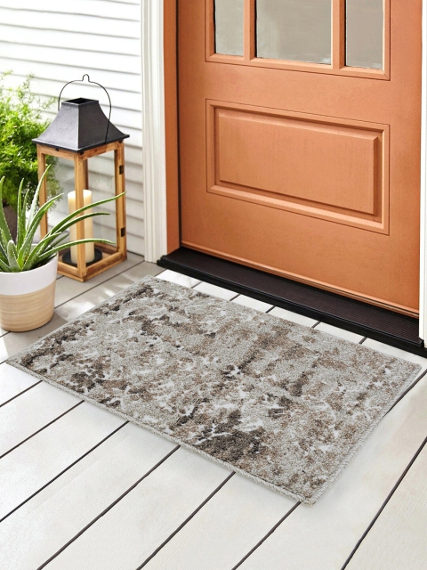 

SPACES Beige Textured Rectangle Floor Mat