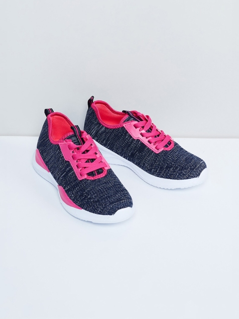 

max Women Navy Blue PU Training or Gym Shoes