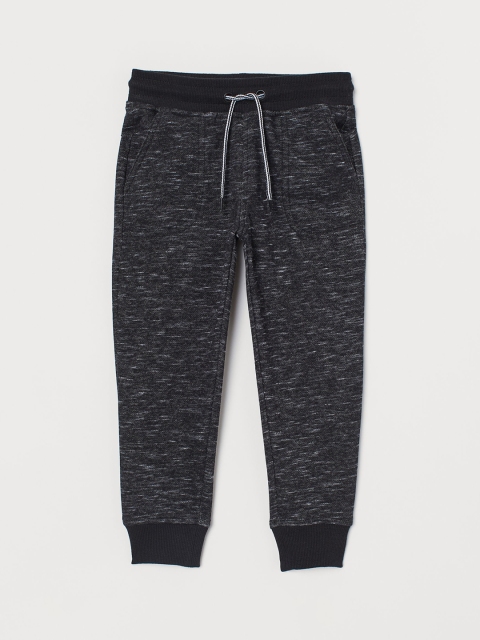 

H&M Boys Black Solid Joggers