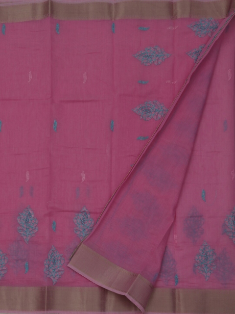 

Pothys Pink Woven Design Pure Cotton Saree