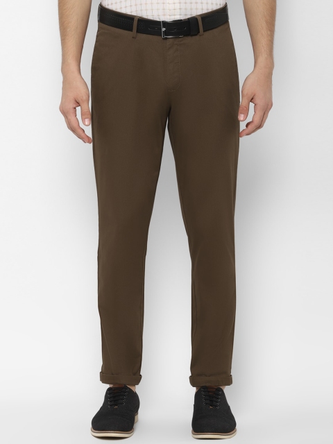 

Allen Solly Men Brown Slim Fit Solid Regular Trousers