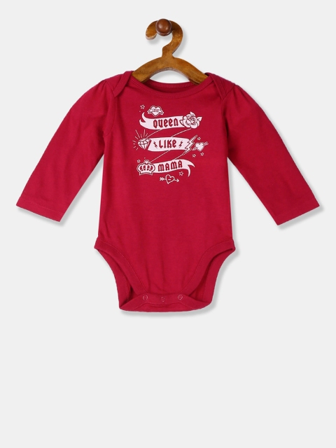 

The Childrens Place Girls Red Printed Bodysuit