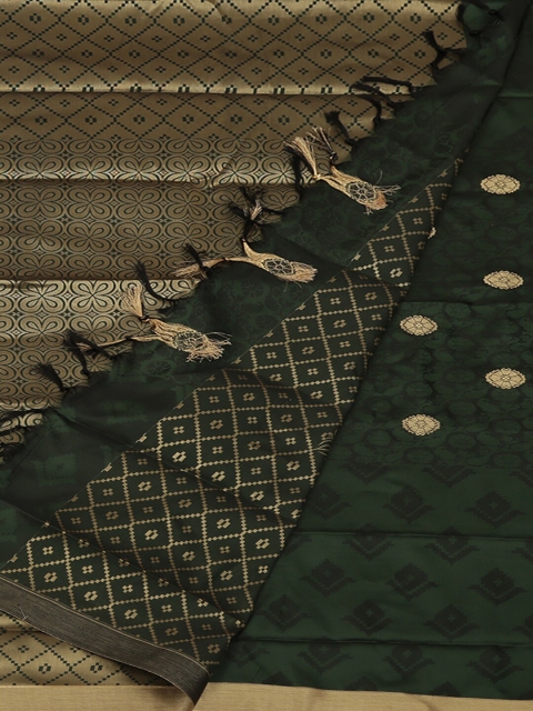 

Pothys Green Woven Design Art Silk Saree