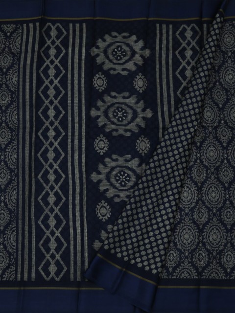 

Pothys Navy Blue Woven Design Linen Blend Saree