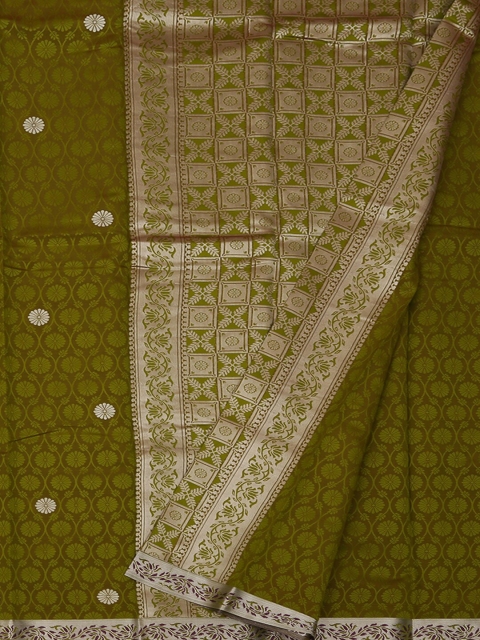 Pothys Green Woven Design Art Silk Saree