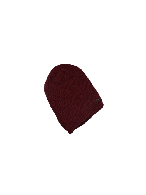 

Bunnywave Unisex Red Self Design Beanie