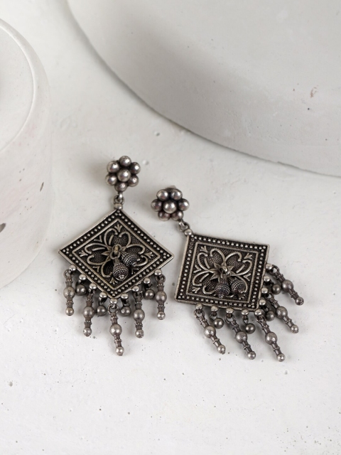 

Fabstreet Gold-Plated Square Drop Earrings