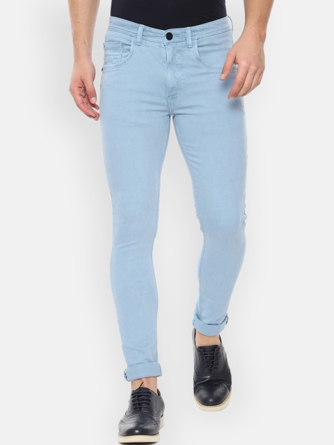 

V Dot Men Blue Skinny Fit Mid-Rise Clean Look Jeans