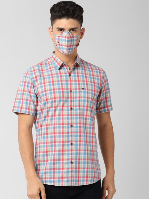 

Peter England Men Multicoloured Slim Fit Checked Casual Shirt, Multi