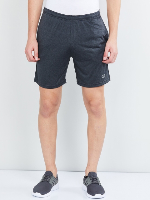 

max Men Grey Solid Regular Fit Sports Shorts