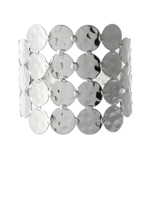

Silvermerc Designs Silver-Plated Oxidised Cuff Bracelet