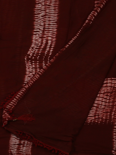 

Pothys Maroon Dyed Pure Cotton Saree