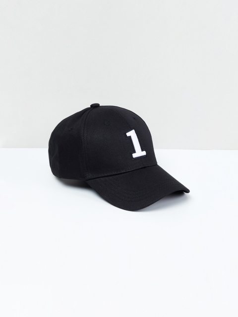 

max Boys Black Embroidered Baseball Cap