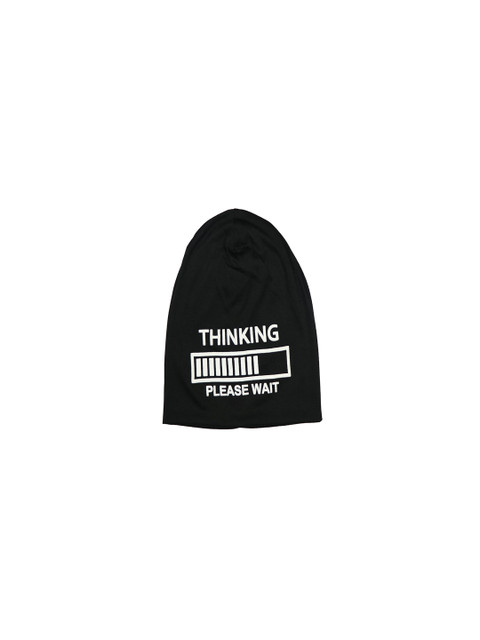 

Bunnywave Unisex Black & White Self Design Beanie