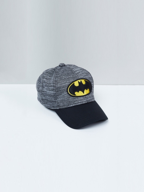 

max Boys Black & Grey Colourblocked Snapback Cap