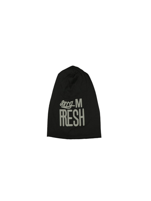 

Bunnywave Unisex Black Self Design Beanie