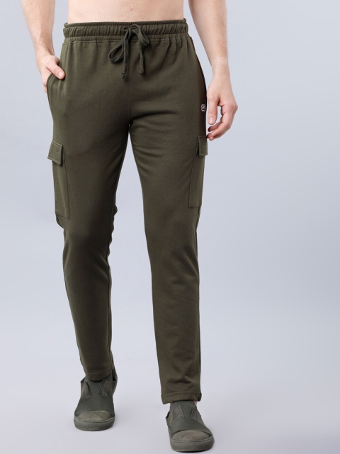 

Ecko Unltd Men Olive Solid Slim-Fit Track Pants