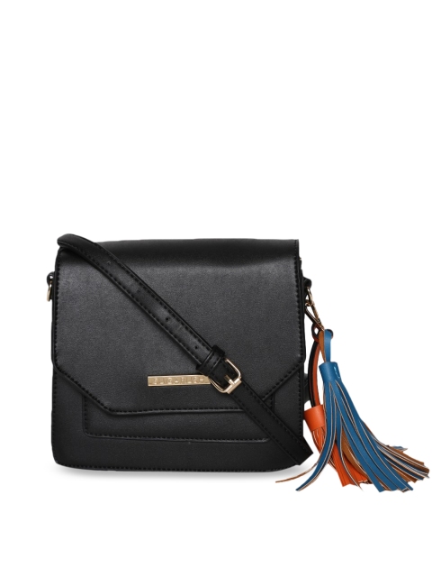 

Sugarush Black Solid Sling Bag