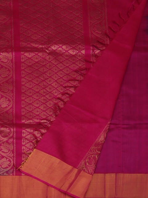 

Pothys Blue & Pink Cotton Blend Woven Design Saree