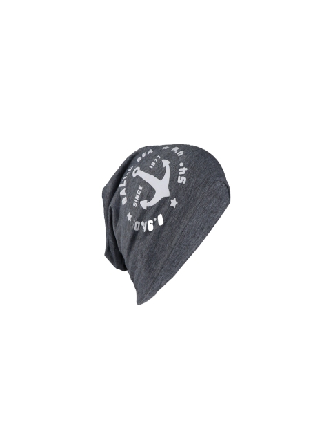

Bunnywave Unisex Grey Printed Beanie