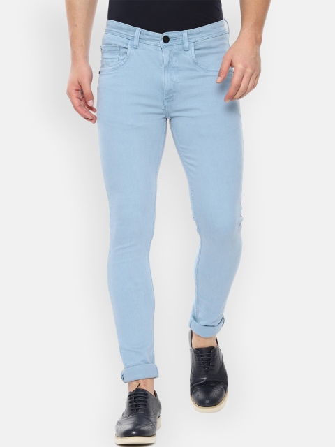 

V Dot Men Blue Skinny Fit Mid-Rise Clean Look Jeans
