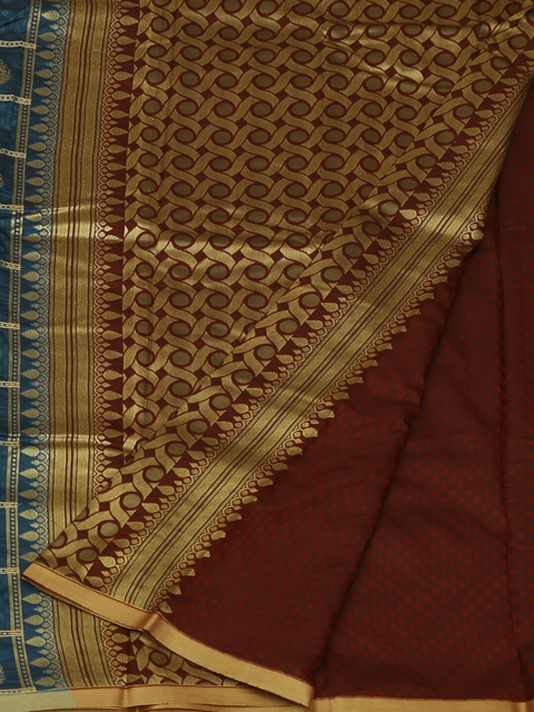 

Pothys Blue & Maroon Art Silk Woven Design Saree