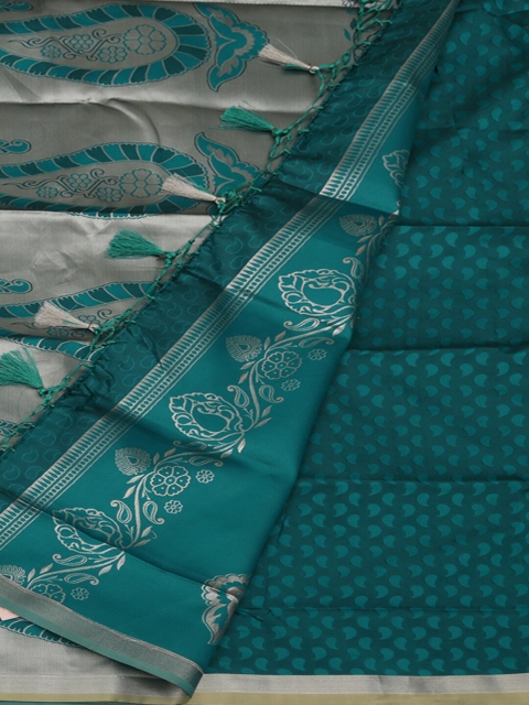 

Pothys Green Woven Design Art Silk Saree