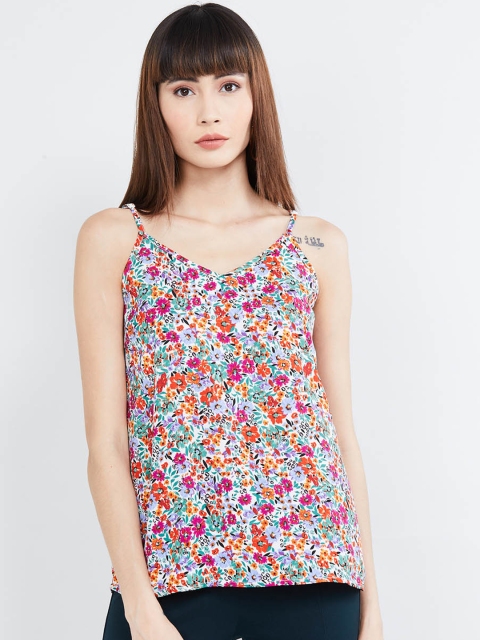 

max Women Multicoloured Floral Printed Top, Multi