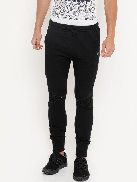 

Masculino Latino Men Black Solid Slim-Fit Joggers