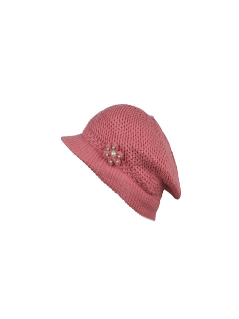

Bunnywave Unisex Pink Self Design Beanie